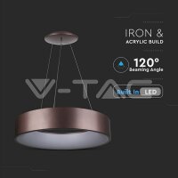 Závěsné LED svítidlo V-TAC 30W Surface Smooth Dimmable Coffee 3000K  VT-32-1D