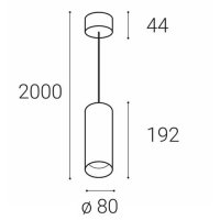 LED2 3251431D LUKY Z, W DALI/PUSH DIM 20W 3000K