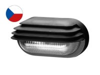 Přisazené stropní svítidlo OVAL GRILL mat 40W černá @ PANLUX SOG-M-40/C