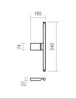 Nástěnné svítidlo ALF AP LED 11.5W 3000K WH REDO 01-1228