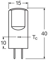 LEDVANCE LED PIN 12V P 2.6W 827 Clear GY6.35