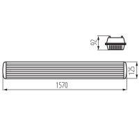 Prachotěsné svítidlo MAH PLUS-258/4LED/PC pro T8 LED KANLUX 22801