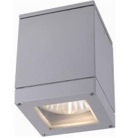 QUADRA M stropní stříbrnošedá 230V E27 75W IP54 RENDL R10386