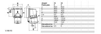 Přívodka přístavná 16A 5p 400V IP44 6h Quick-Connect BALS 26052