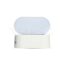 6W LED Wall Light White Body IP65 Movabl