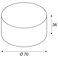 FENDA, stínítko svítidla, bílá, d70cm SLV 1000579