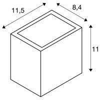 SITRA CUBE WL LED venkovní svítidlo antracit IP44 3000K 10W SLV 1002032