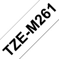 BROTHER TZE-M261 (matný povrch), bílá / černá  (36mm, 8m)