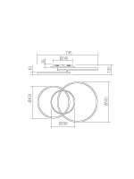 Stropní svítidlo CONNECT PL LED 70W 3000K WH/BK REDO 01-2630