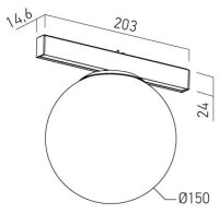 XTRIM S DECO. SPHERICAL LIGHT FITTING 7,