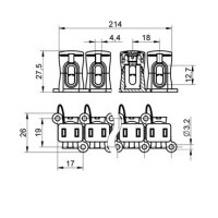 Průchozí izolovaná svorka BD 10 ELEKTRO BEČOV J441915