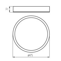 Plafon JASMIN 470-W 23125 Kanlux