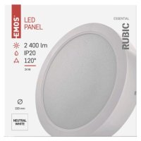 LED přisazené svítidlo RUBIC, kruhové, 24W neutrální bílá EMOS ZM5452