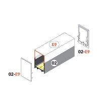 FKU78-02-E9-K-W(OP) Krytka profilu FKU78-02-E9, pár, opálová FK TECHNICS 4739603