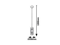 Oberon E14 40W IP20 hnědá RABALUX 5338