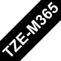 BROTHER TZE-M365 (matný povrch), černá / bílá  (36mm, 8m)