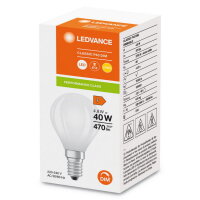 LEDVANCE LED CLASSIC P DIM P 4.8W 827 Frosted E14