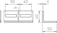 OBO WESP 50 40 FT Úhelníkový profil 40x50x3000 Ocel žár.zinek