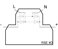 Svorka RSE 4D R1A s usm. můstek Si diody ELEKTRO BEČOV A128201