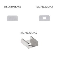 Přisazený hliníkový profil PG2 16x8mm bez difuzoru 2m MCLED ML-761.101.74.2