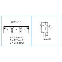 TMC 60/3X17 W 00607 Minikanál s čelním víkem 60/3x17 - bílá IBOCO B00607