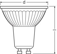 Světelný zdroj LEDVANCE PARATHOM DIM PAR16 50 36 ° 4.5 W/4000 K GU10 DIM