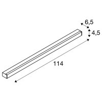 SIGHT LED, nástěnné a stropní svítidlo, 1150mm, černá    SLV 1001286