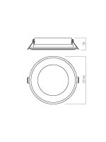 Vestavné svítidlo PT 05 LED 12W 3000K WH REDO 70400