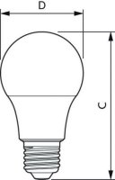 LED žárovka PILA 8-60W A60 E27W FR ND