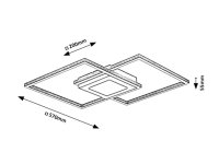 Casimir LED 40W IP20 4000K černá RABALUX 5269