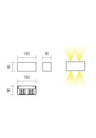 Nástěnné svítidlo AMPLITUDE AP LED 14.5W 3000K WHITE REDO 01-1230