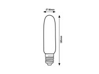 Fil.LED, E27 T30, 5W, 300lm,3000K, amber RABALUX 79007