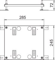 OBO HE60 UDHOME9 Prodloužení výšky pro UDHome9 245x256x15 Ocel pásově zinkováno