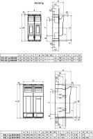 Pojistkový odpínač KVL-00 2p M8-M8 160A 690V AC/440V DC NH00 ETI 001690895