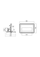 Bodové svítidlo FLUX PR LED 50W IP65 DG 3000K REDO 90244