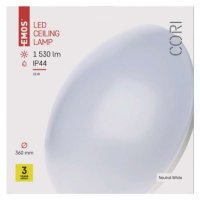 LED přisazené svítidlo CORI, kruhové bílé 18W neutr.b., IP44 EMOS ZM3402