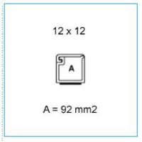 Minikanál samolepící s odklápěcím víkem 12x12 - bílá IBOCO B00613