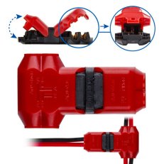 T spojka 2-pólová prořezávací 0,5 1 mm2, 300 V DC/AC, 10 A MCLED ML-112.020.21.0