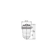 Žárovka LED LD 145 F EXL 110 V, AC, E27, čirá SIRENA 28496