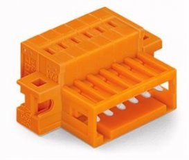 Konektor s pájecími piny CAGE CLAMP 1,5mm2 oranžová 3pól. WAGO 734-333/019-000