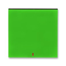 Kryt vypínače s červeným průzorem 3559H-A00655 67 zelená/kouř. černá Levit ABB