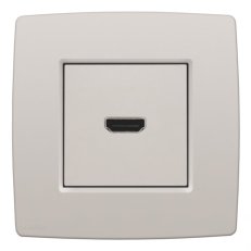 Zásuvka HDMI-šroubový konektor-LIGHT GREY NIKO 102-69416