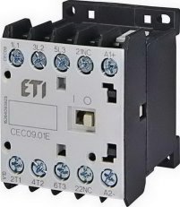 Miniaturní stykač ETI CEC09.01-230V-50/60Hz 3p 3xNO+1xNC 20A(AC1)/9A(AC3 400V)