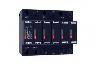 Svodič impulzních proudů a rázového přepětí HAKEL HLSA12,5-385/3+0 SPD typ 1+2