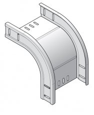 Vnější vertikální ohyb 90°  pro žlab HL KBSI60mm, šířka 100mm, Sendzimir