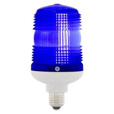 SIRENA Maják zábleskový MINIFLASH X 12/24 V, ACDC, IP54, E27, modrá, světle šedá