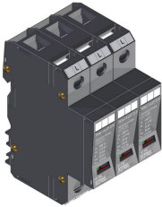 Přepěťová ochrana POm I 3 LCF 37,5kA 280V/12,5kA, modulární, monoblok, B+C+D