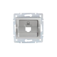 Adaptér datové zásuvky LOGI 1xRJ45 25928 Kanlux stříbrná