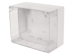 Krabice SolidBOX 68241 IP65 313x253x165mm průhledné víko hladké boky FAMATEL