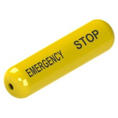 PIZZATO signální indikátor na lanko, popis ''EMERGENCY STOP''